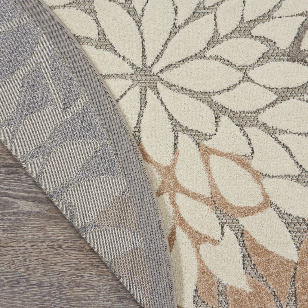 Nourison Home Aloha Indoor / Outdoor Machine Made Natural ALH05 Area Rug - Premium Stain-Resistant Round, Rectangle & Square Rug Made of 100% Polypropylene-