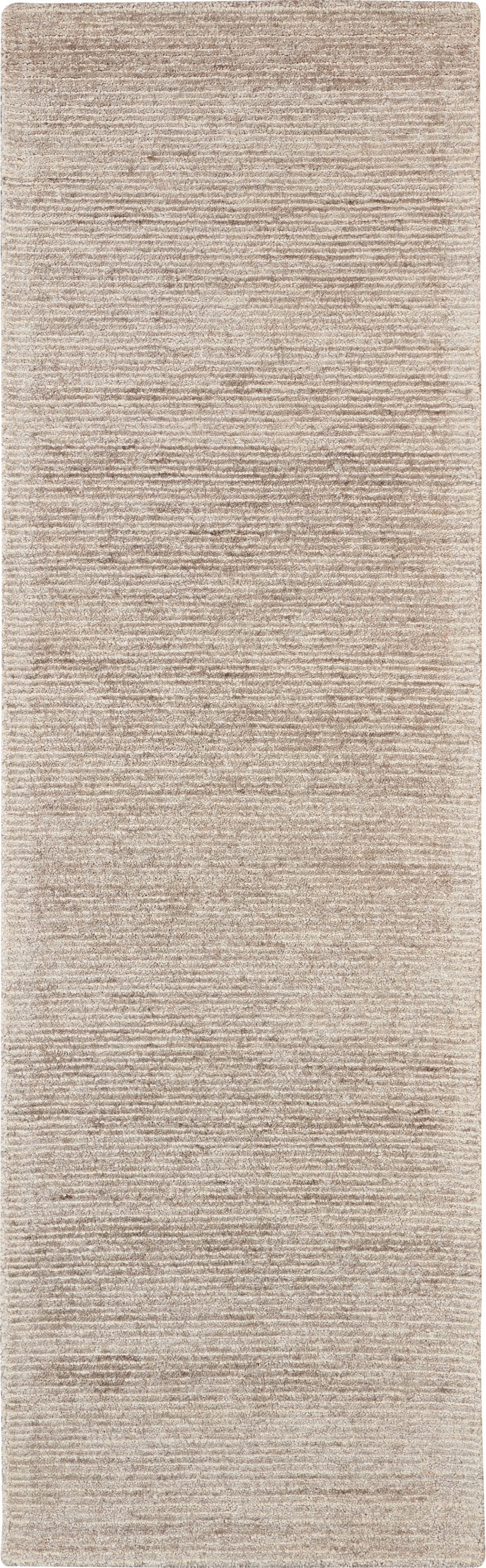 Nourison Home Weston WES01 Taupe Indoor Runner - Modern Tufted Handmade Medium Pile