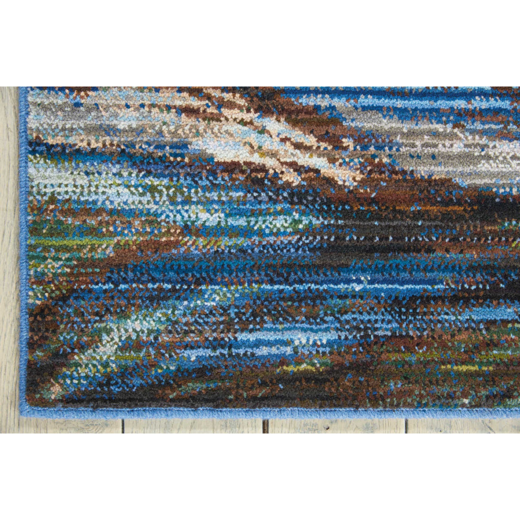 Nourison Home Chroma CRM01 Multicolor Rectangle Indoor Area Rug - Modern Style Loom-Woven Medium Pile Rug-