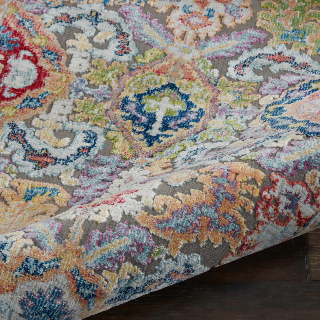 Nourison Home Global Vintage GLB12 Multicolor Rectangle Indoor Area Rug - Medium Pile Bohemian Rug