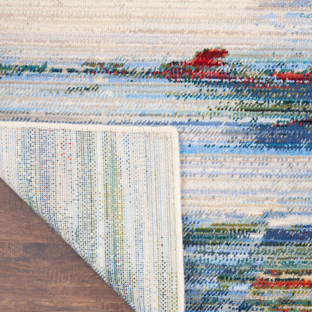 Nourison Home Chroma CRM05 Multicolor Rectangle Indoor Area Rug - Modern Style Loom-Woven Medium Pile Rug-