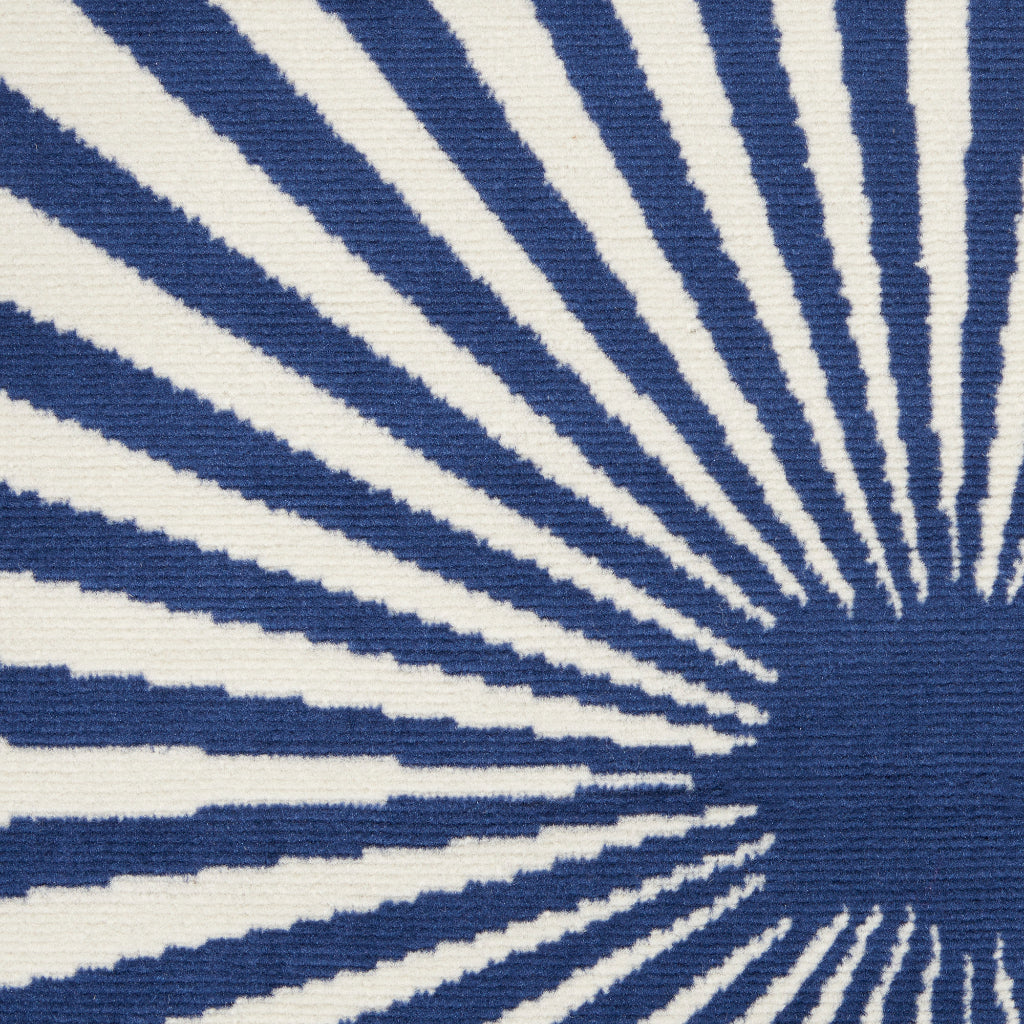 Nourison Home Grafix GRF20 Navy Indoor Runner - Power Loomed Medium Pile Living Room Runner-