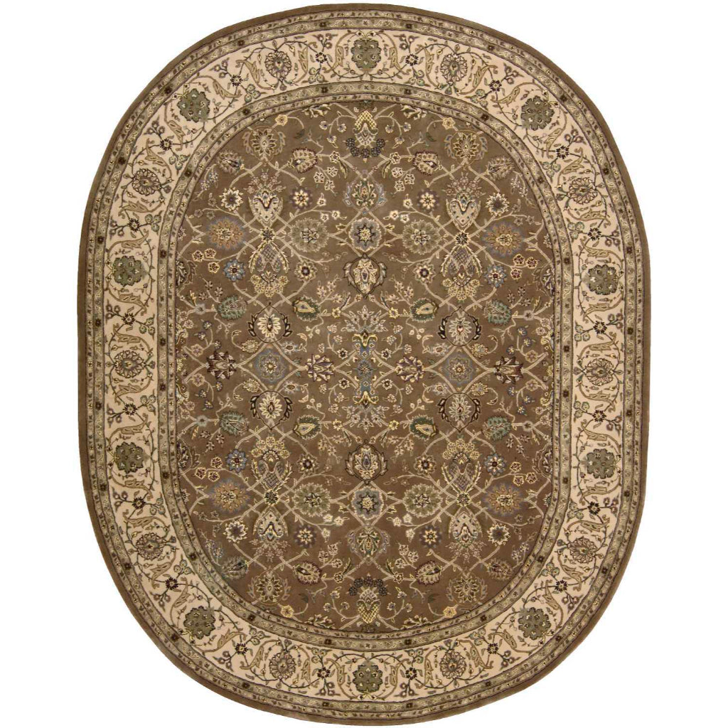 Nourison Home Nourison 2000 Multicolor 2091 Indoor Oval Area Rug - Majestic Hand Tufted Rug Made of Wool & Silk-