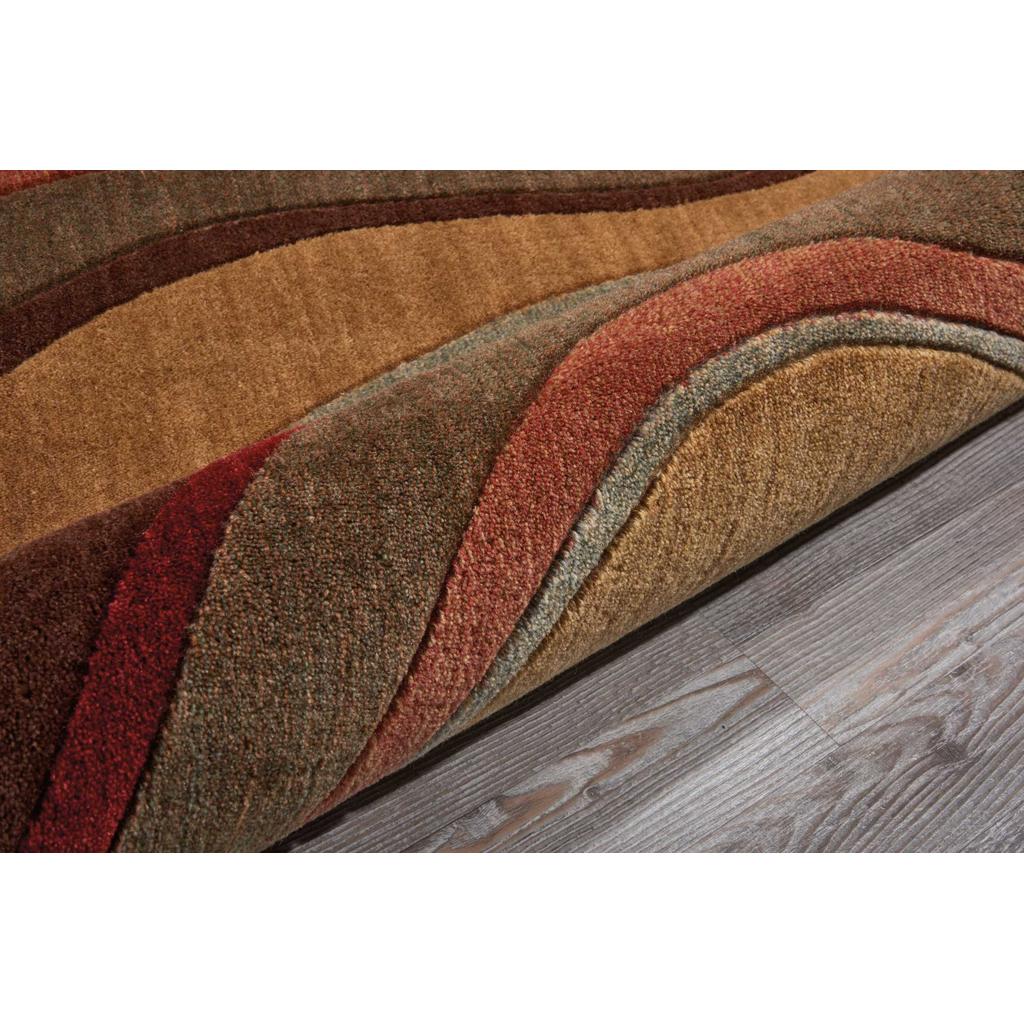 Nourison Home Somerset ST81 Multicolor Indoor Round Area Rug - Modern Power Loomed Machine Made Medium Pile
