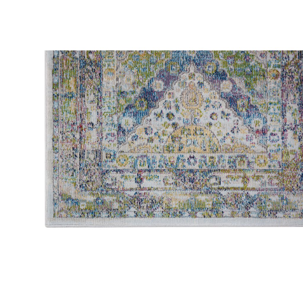 Nourison Home Global Vintage GLB07 Multicolor Indoor Rectangle Area Rug - Medium Pile Vintage Persian Rug