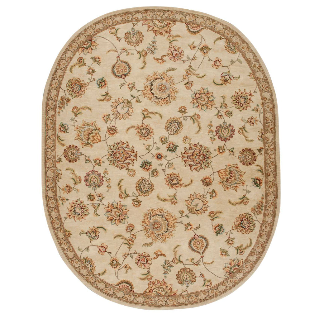 Nourison Home Nourison 2000 Multicolor 2360 Indoor Oval Area Rug - Hand Tufted Rug Made of Wool & Silk-