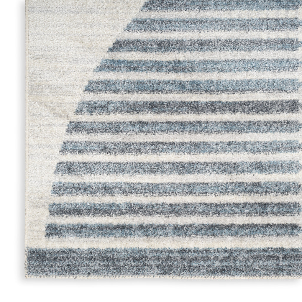 Nourison Home Astra ASW03 Rectangle Blue Machine Washable Rug - Power Loomed Indoor Rug