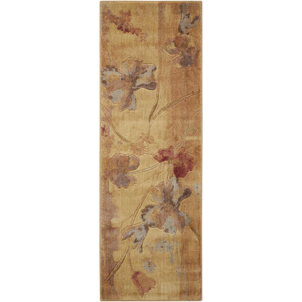 Nourison Home Somerset ST18 Beige Indoor Runner - Farmhouse Power Loomed Machine Made Medium Pile