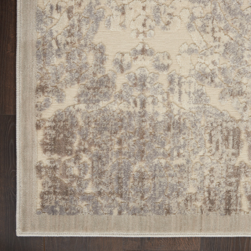 Nourison Home Graphic Illusions GIL09 Ivory Square Indoor Area Rug - Power Loomed Living Room Rug-