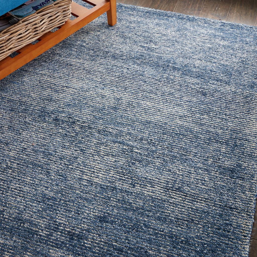 Nourison Home Weston WES01 Blue Indoor Rectangle Area Rug - Modern Tufted Handmade Medium Pile