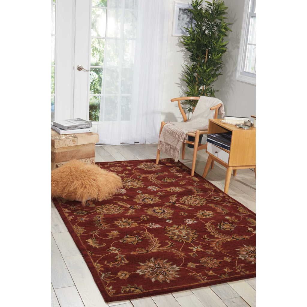 Nourison Home India House IH83 Multicolor Rectangle Indoor Area Rug -  Hand Tufted Medium Pile Rug Made of 100% Wool