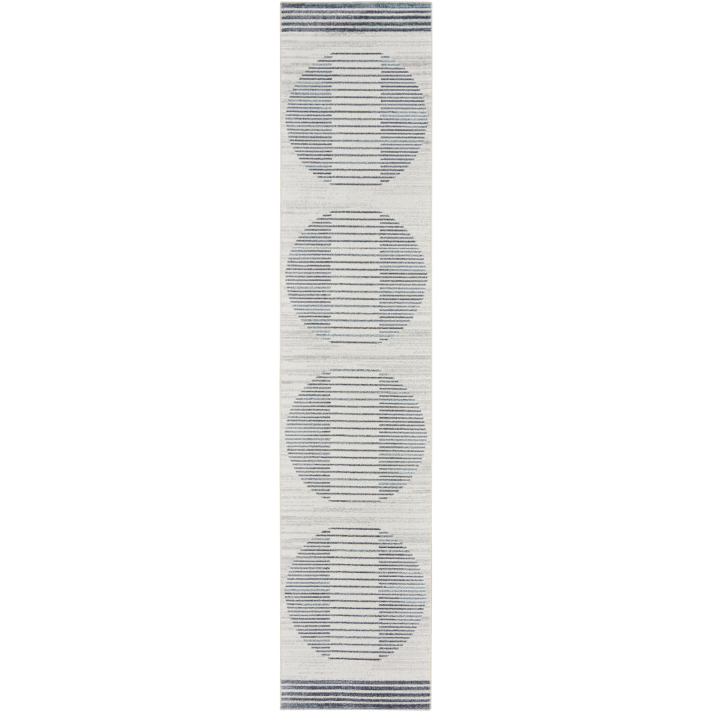 Nourison Home Astra ASW05 Blue Machine Washable Runner - Power Loomed Indoor Runner