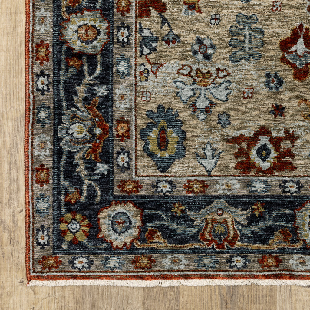 Oriental Weavers Aberdeen 1143H Multicolor Indoor Runner - Classic Machine Made Persian Rug with Medallion Design