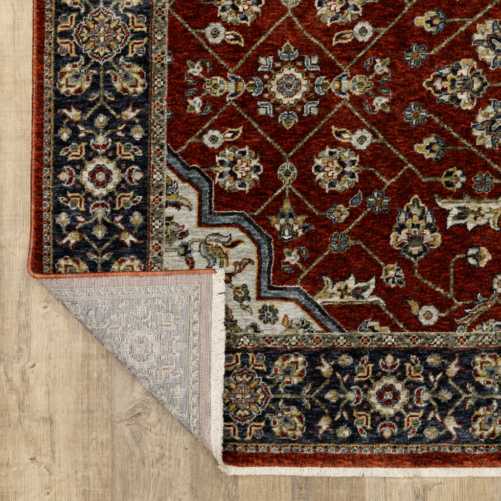 Oriental Weavers Aberdeen 4151R Multicolor Indoor Runner - Classic Machine Made Persian Rug with Medallion Design