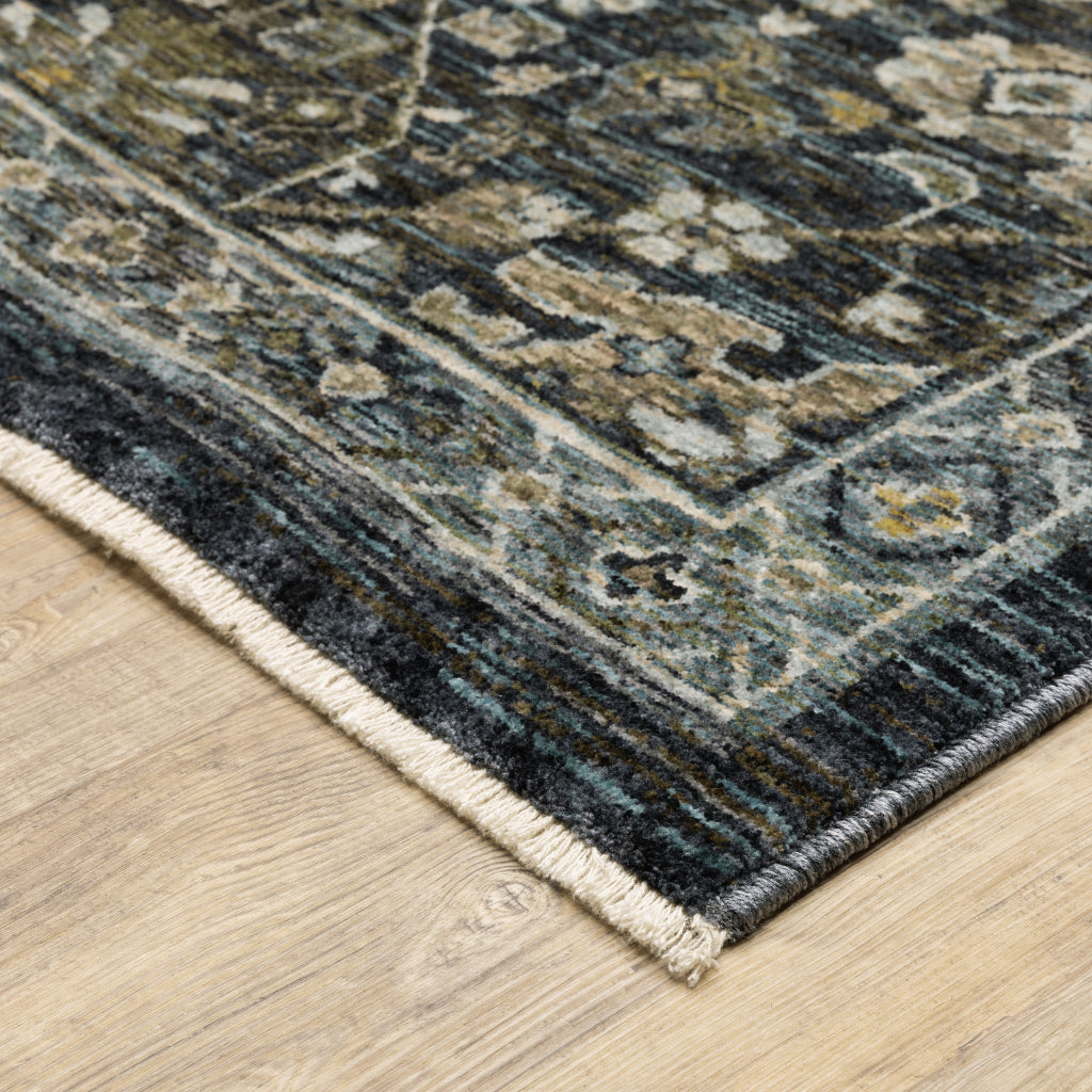 Oriental Weavers Aberdeen 533K1 Multicolor Indoor Runner - Classic Machine Made Persian Rug with Distressed Oriental Design