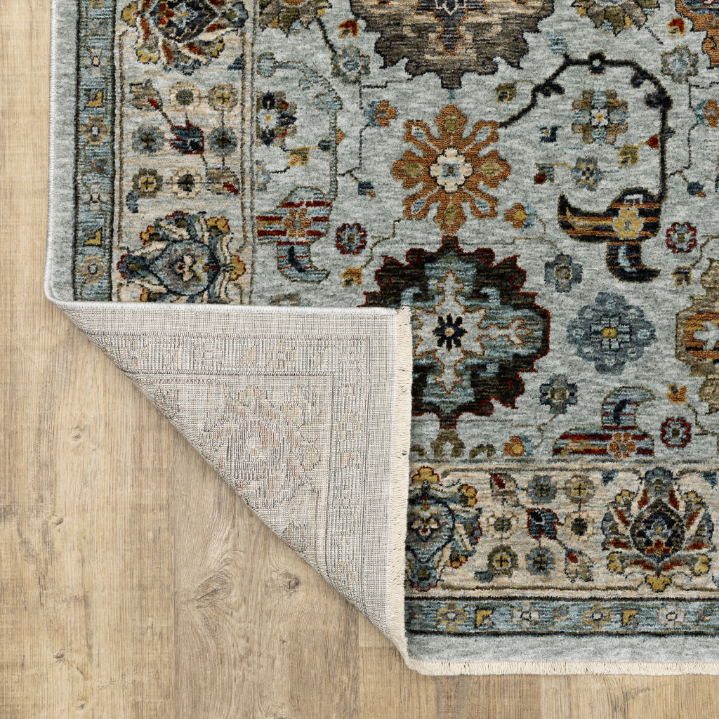 Oriental Weavers Aberdeen 561W1 Multicolor Indoor Runner - Classic Machine Made Persian Rug with Panel Medallion Design