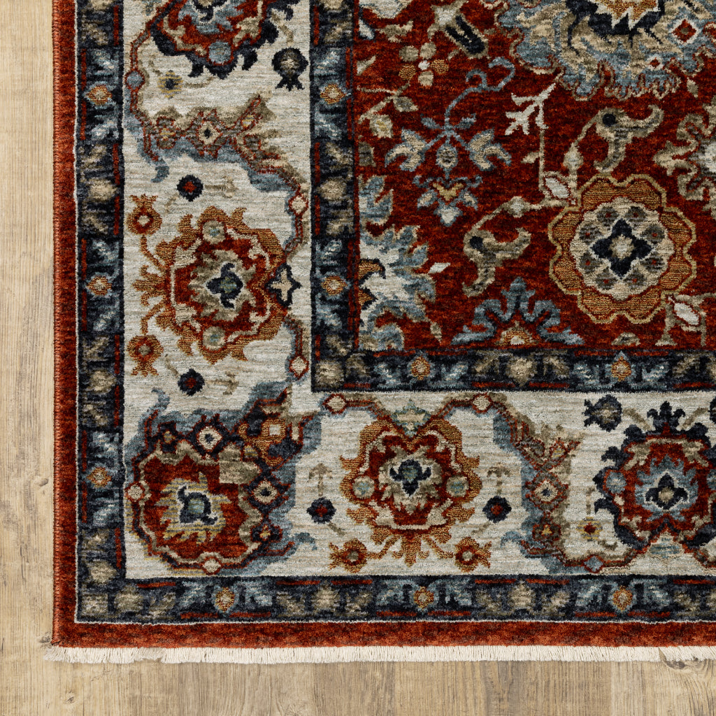 Oriental Weavers Aberdeen 562R1 Multicolor Indoor Runner - Classic Machine Made Persian Rug with Floral Medallion Design