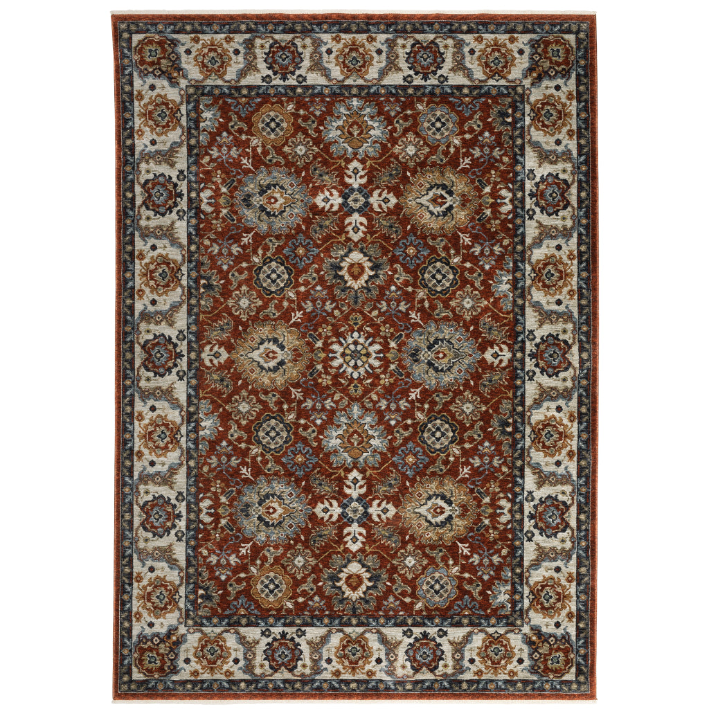 Oriental Weavers Aberdeen 562R1 Multicolor Rectangle Indoor Area Rug - Classic Machine Made Persian Rug with Floral Medallion Design-