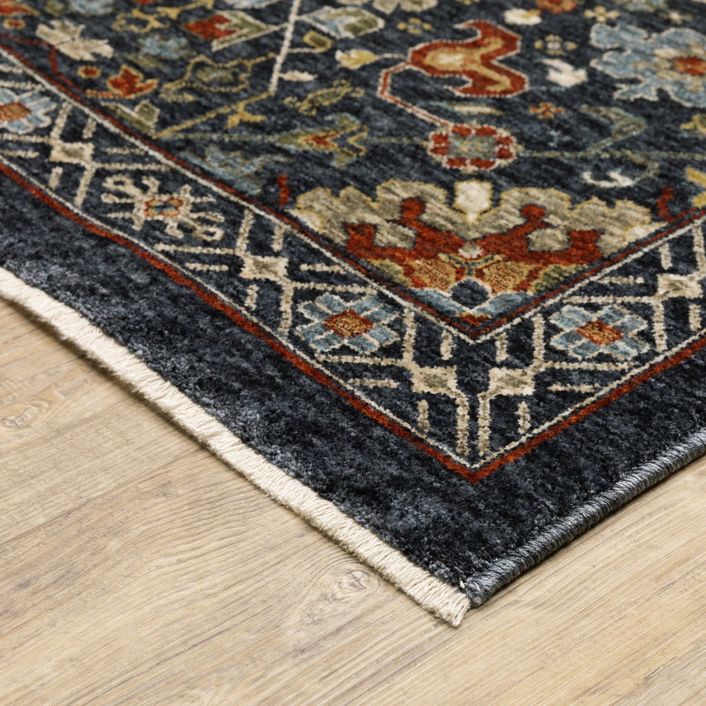 Oriental Weavers Aberdeen 006B1 Multicolor Rectangle Indoor Area Rug - Classic Machine Made Persian Rug with Floral Design