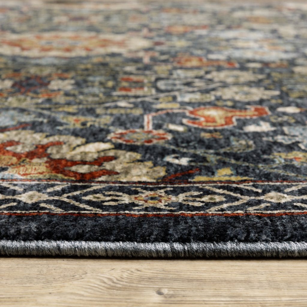 Oriental Weavers Aberdeen 006B1 Multicolor Indoor Runner - Classic Machine Made Persian Rug with Floral Design