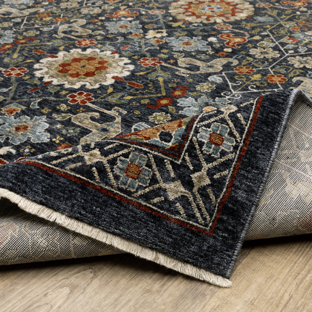 Oriental Weavers Aberdeen 006B1 Multicolor Indoor Runner - Classic Machine Made Persian Rug with Floral Design