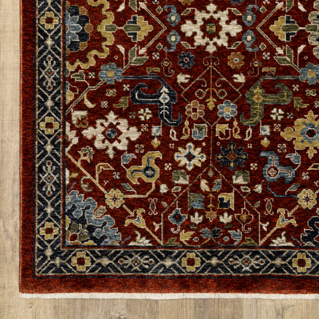 Oriental Weavers Aberdeen 006R1 Multicolor Indoor Runner - Classic Machine Made Persian Rug with Floral Design