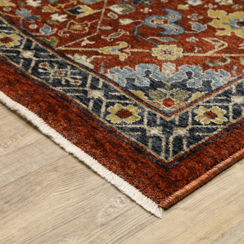 Oriental Weavers Aberdeen 006R1 Multicolor Indoor Runner - Classic Machine Made Persian Rug with Floral Design