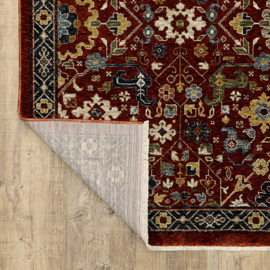 Oriental Weavers Aberdeen 006R1 Multicolor Indoor Runner - Classic Machine Made Persian Rug with Floral Design