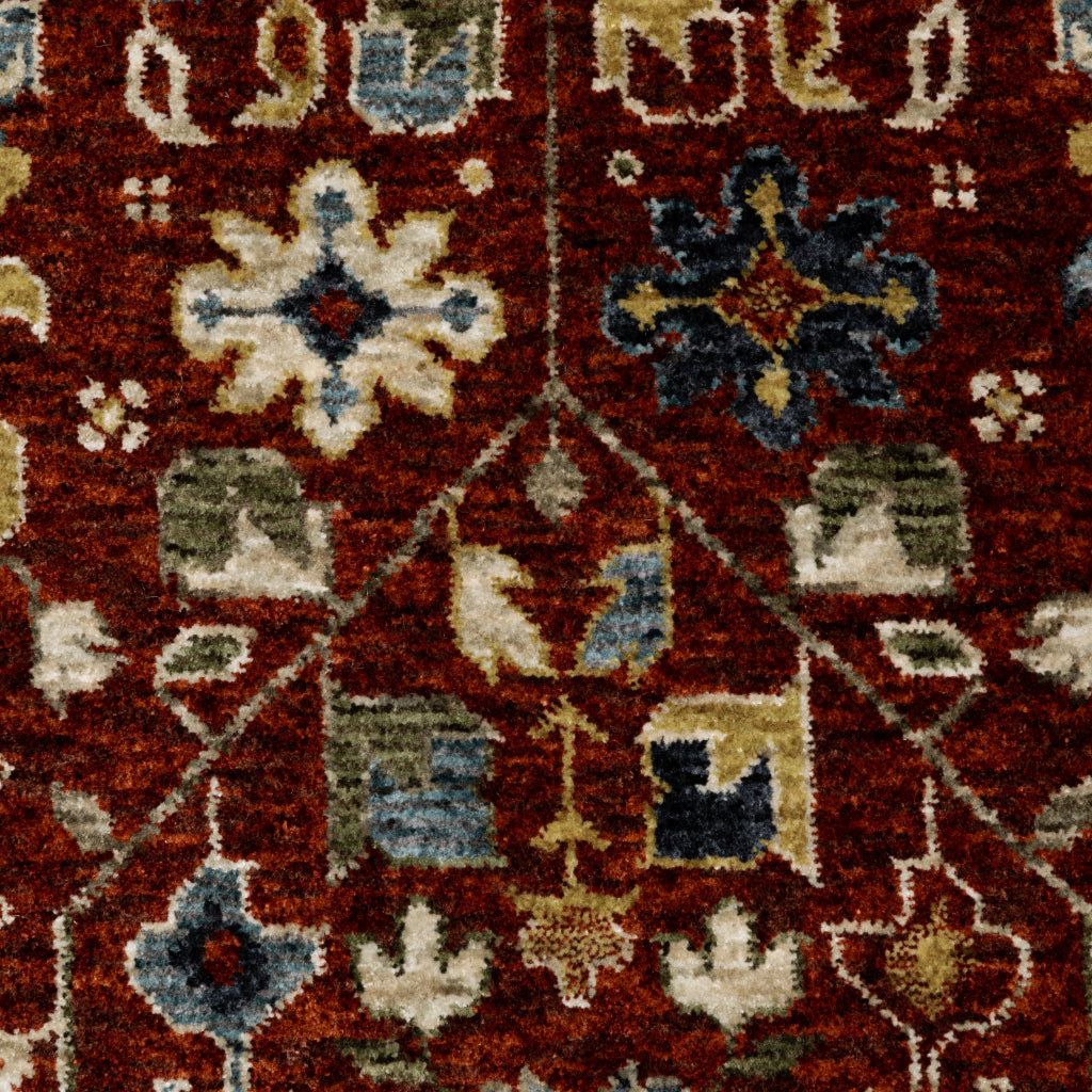 Oriental Weavers Aberdeen 006R1 Multicolor Indoor Runner - Classic Machine Made Persian Rug with Floral Design