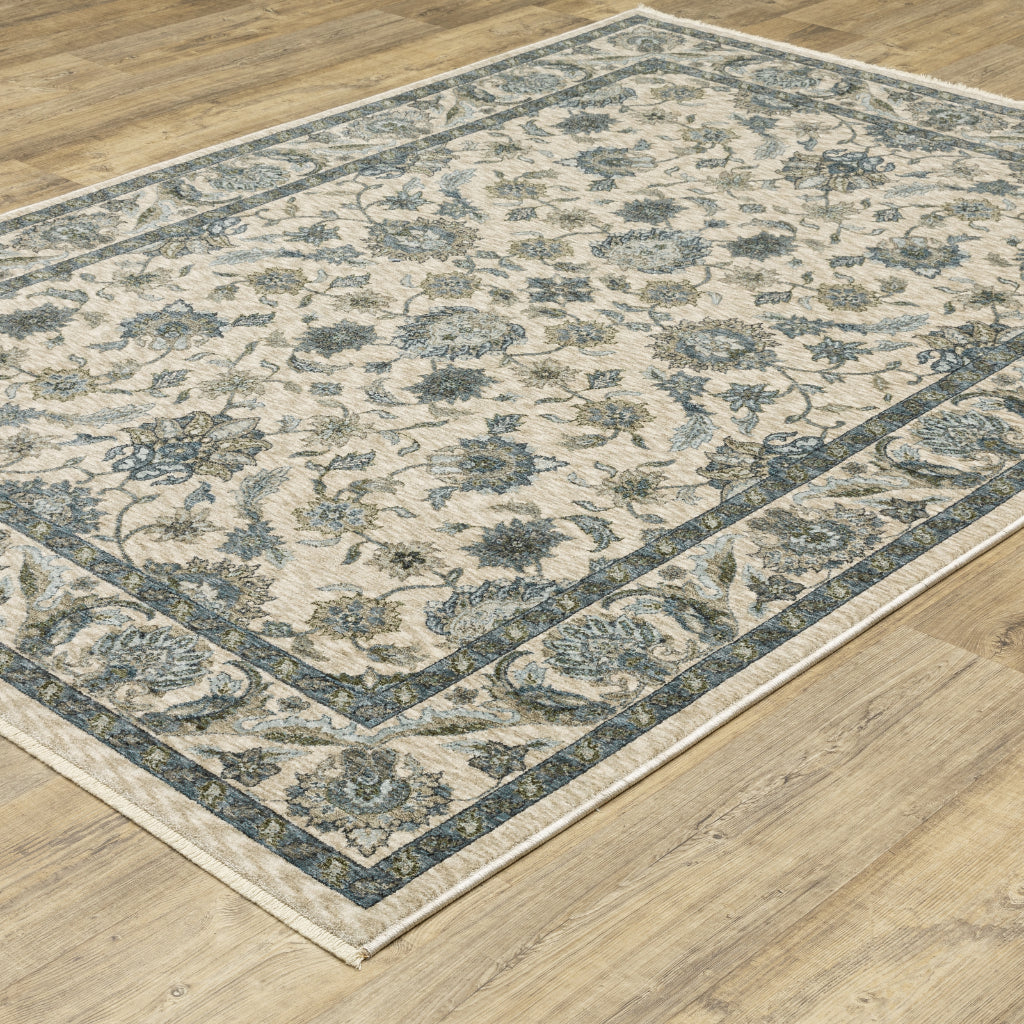Oriental Weavers Aberdeen 070I1 Multicolor Rectangle Indoor Area Rug - Classic Machine Made Persian Rug with Floral Design