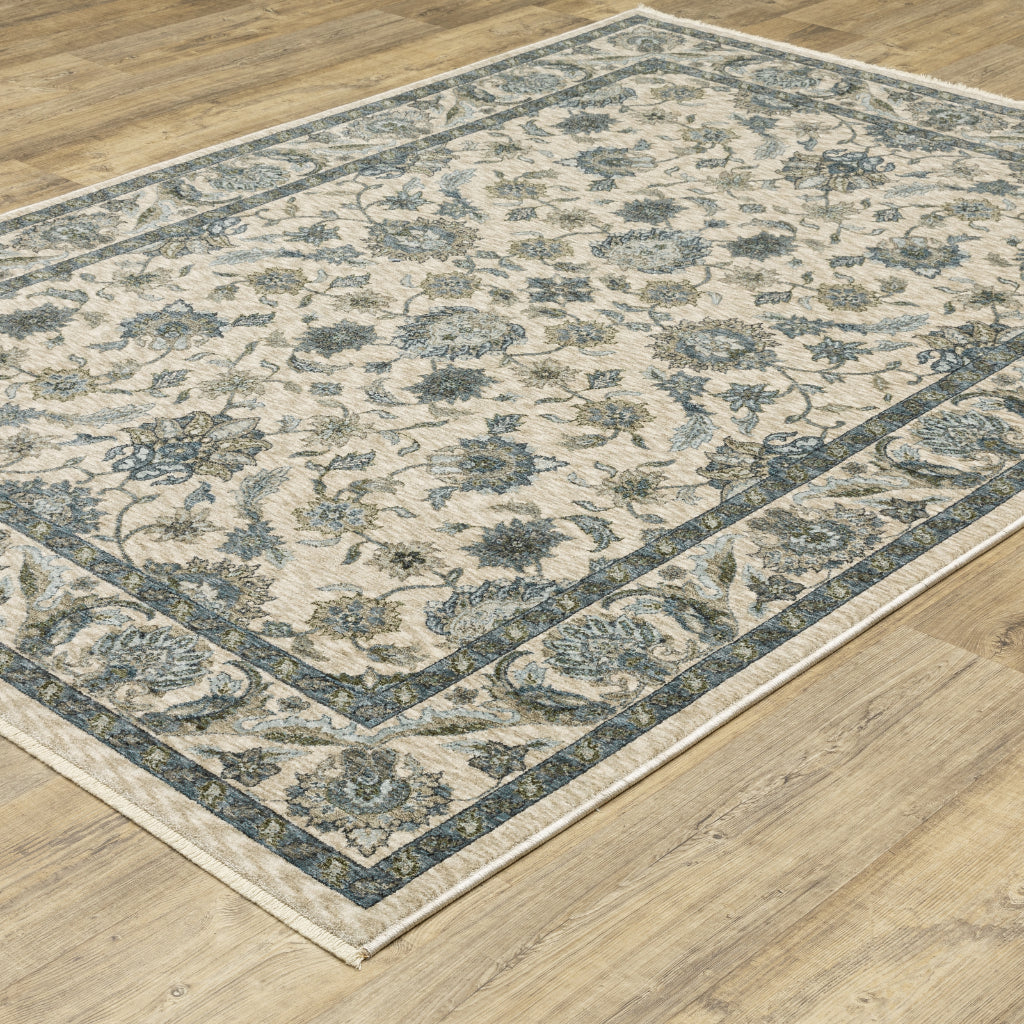 Oriental Weavers Aberdeen 070I1 Multicolor Rectangle Indoor Area Rug - Classic Machine Made Persian Rug with Floral Design-