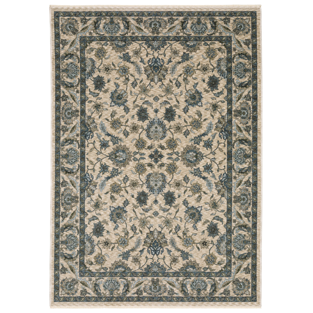 Oriental Weavers Aberdeen 070I1 Multicolor Rectangle Indoor Area Rug - Classic Machine Made Persian Rug with Floral Design