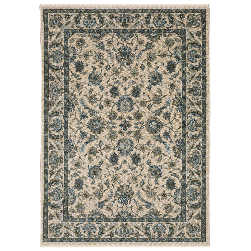 Oriental Weavers Aberdeen 070I1 Multicolor Rectangle Indoor Area Rug - Classic Machine Made Persian Rug with Floral Design-