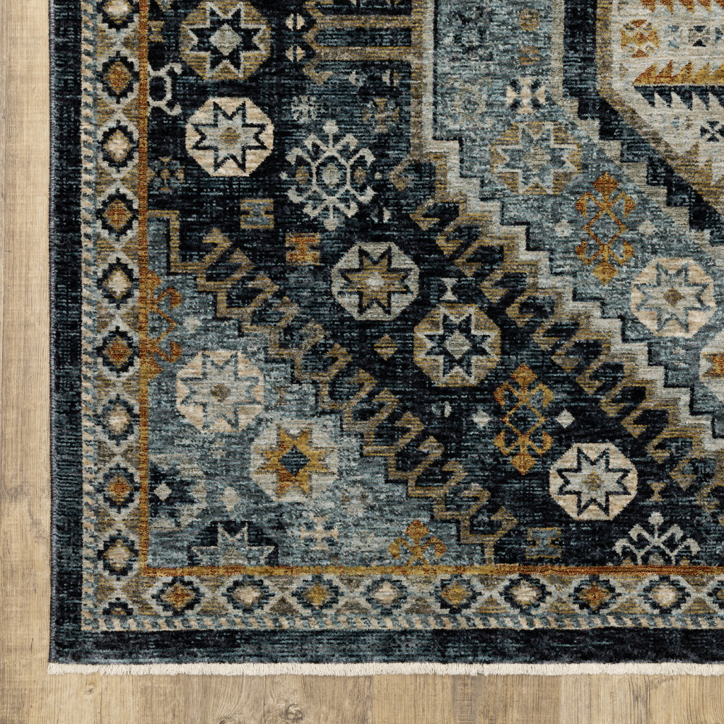 Oriental Weavers Aberdeen 7150B Multicolor Rectangle Indoor Area Rug - Tribal Machine Made Rug with Double Diamond Design