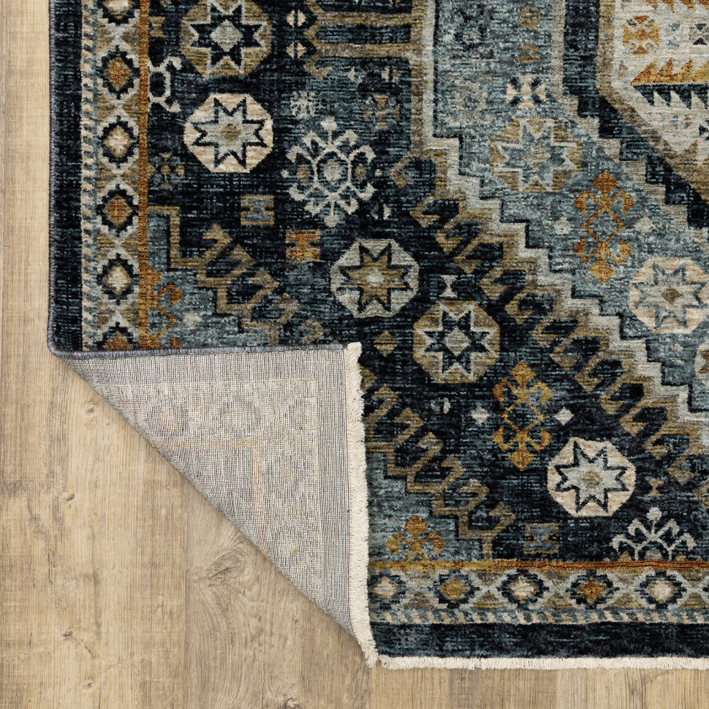 Oriental Weavers Aberdeen 7150B Multicolor Rectangle Indoor Area Rug - Tribal Machine Made Rug with Double Diamond Design