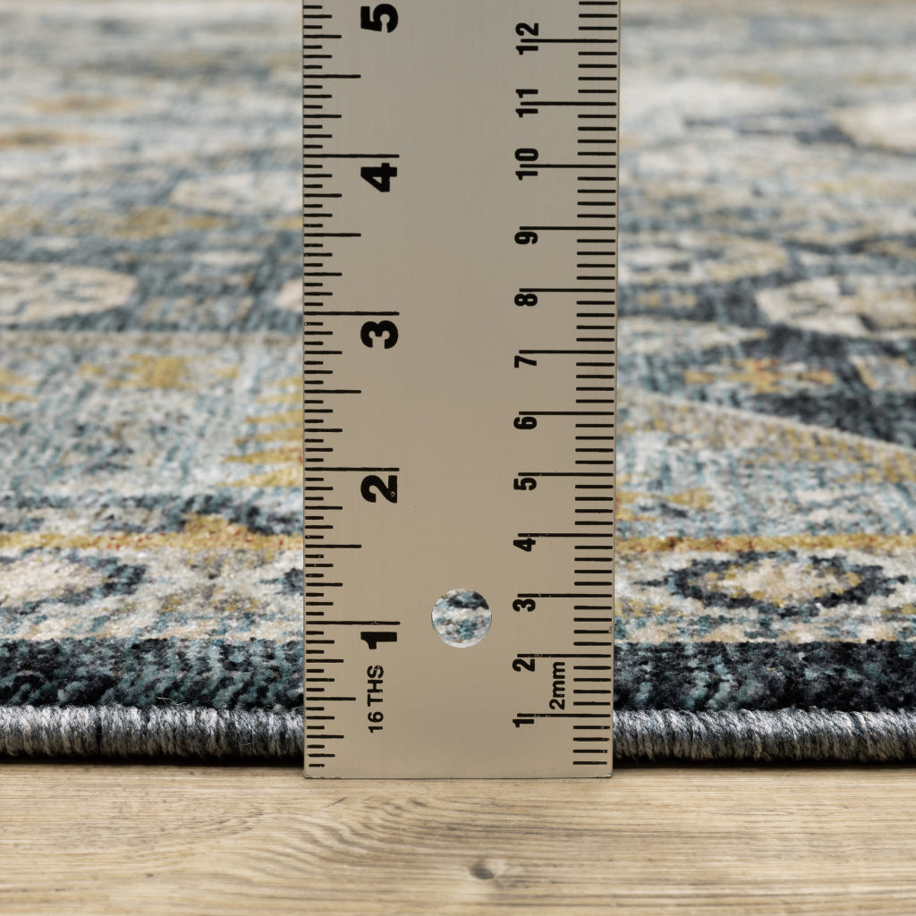 Oriental Weavers Aberdeen 7150B Multicolor Rectangle Indoor Area Rug - Tribal Machine Made Rug with Double Diamond Design