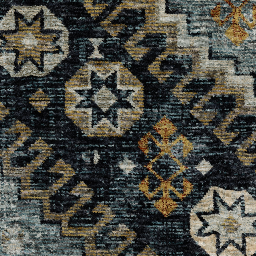 Oriental Weavers Aberdeen 7150B Multicolor Rectangle Indoor Area Rug - Tribal Machine Made Rug with Double Diamond Design