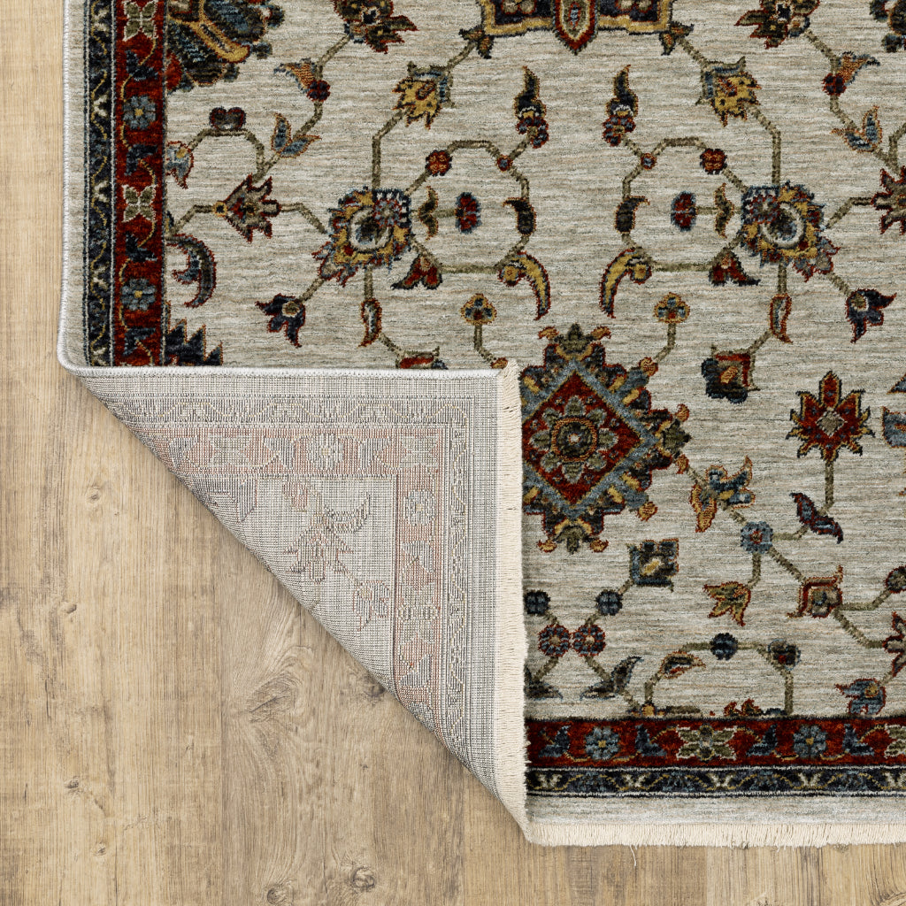 Oriental Weavers Aberdeen 751W1 Multicolor Indoor Runner - Classic Machine Made Persian Rug with Panel Medallion Design