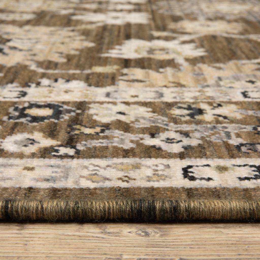 Oriental Weavers Acacia ACA01 Brown Rectangle Indoor Area Rug Oriental Pattern-