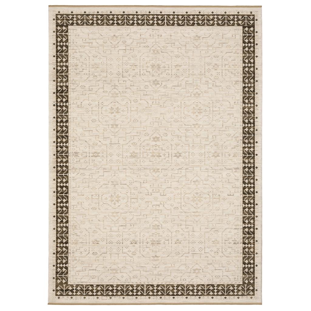 Oriental Weavers Acacia ACA02 Beige Rectangle Indoor Area Rug Oriental Pattern-