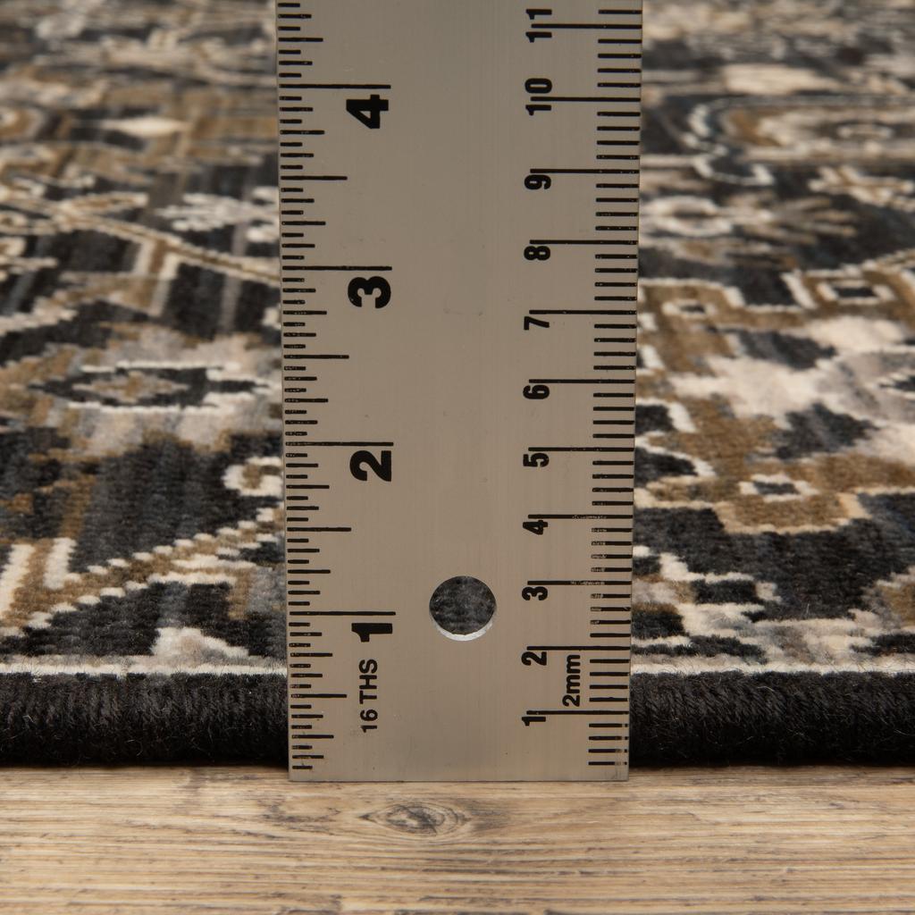 Oriental Weavers Acacia ACA05 Black Rectangle Indoor Area Rug Oriental Pattern-