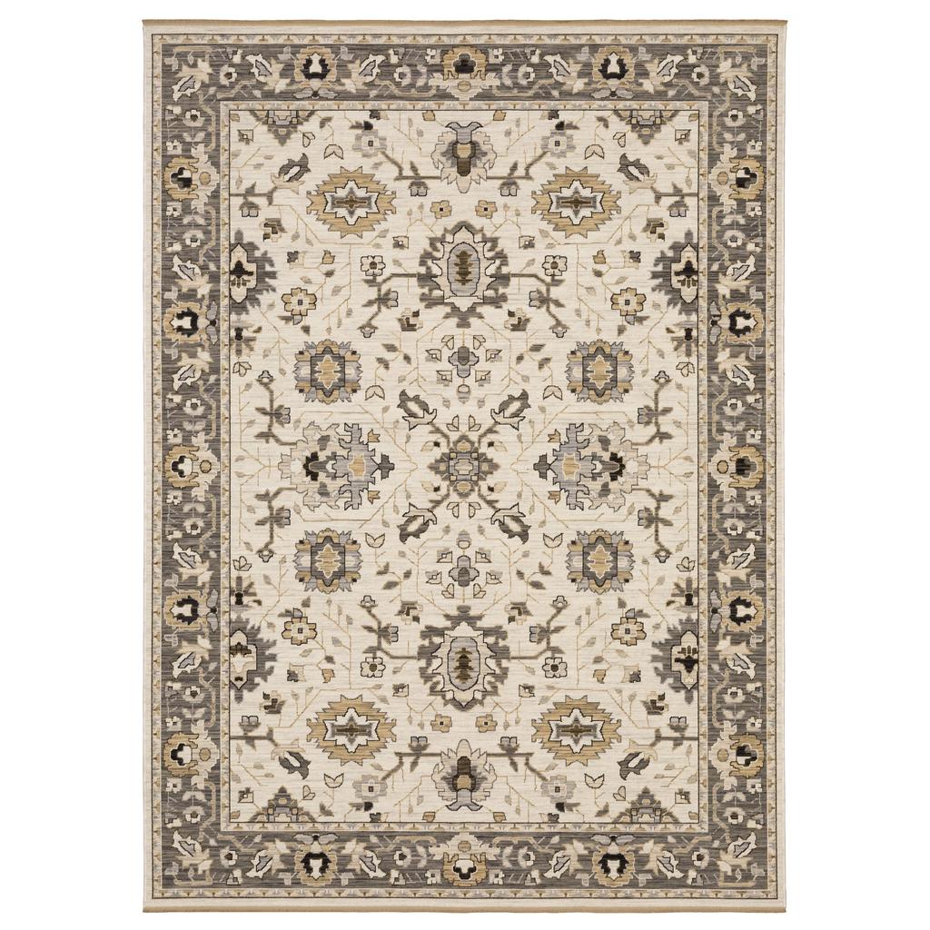Oriental Weavers Acacia ACA06 Beige Rectangle Indoor Area Rug Oriental Pattern-