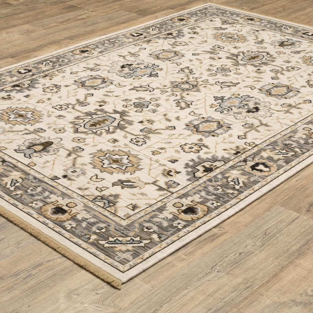 Oriental Weavers Acacia ACA06 Beige Rectangle Indoor Area Rug Oriental Pattern-