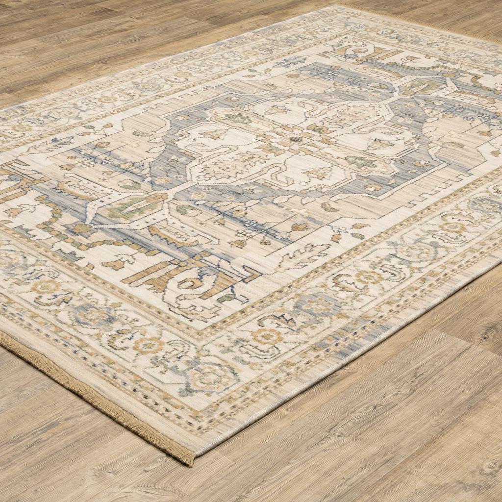 Oriental Weavers Acacia ACA07 Beige Rectangle Indoor Area Rug Oriental Pattern-