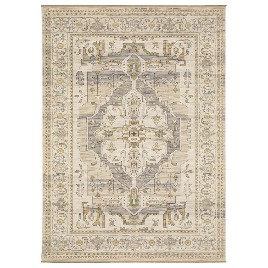 Oriental Weavers Acacia ACA07 Beige Rectangle Indoor Area Rug Oriental Pattern-