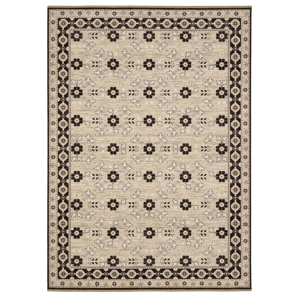Oriental Weavers Acacia ACA09 Beige Rectangle Indoor Area Rug Oriental Pattern-