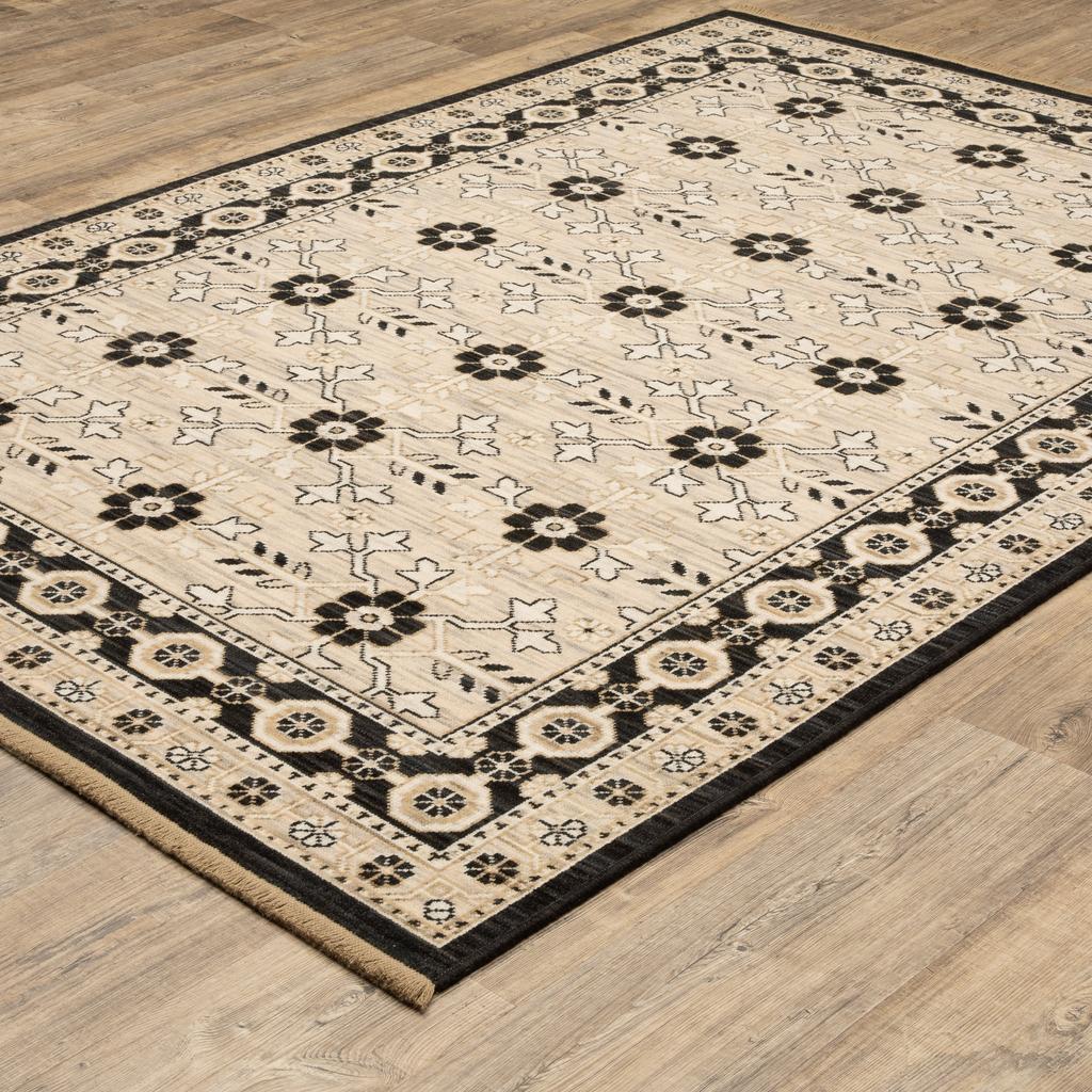 Oriental Weavers Acacia ACA09 Beige Rectangle Indoor Area Rug Oriental Pattern-
