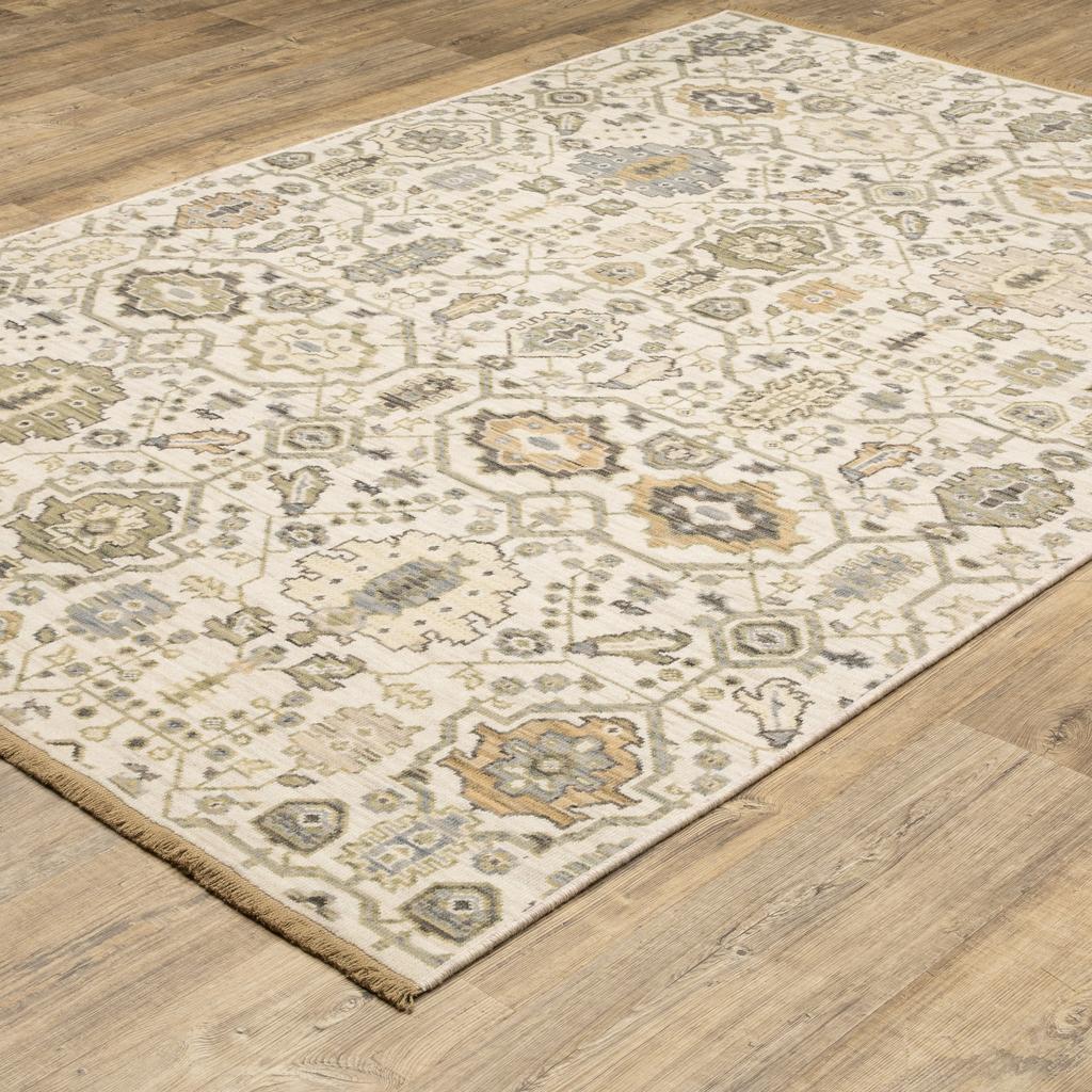 Oriental Weavers Acacia ACA11 Beige Rectangle Indoor Area Rug Oriental Pattern-