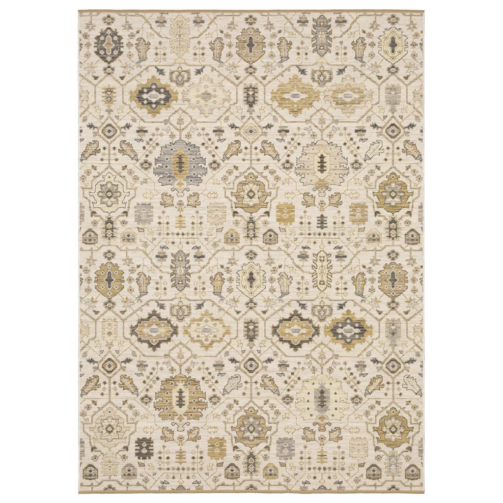 Oriental Weavers Acacia ACA11 Beige Rectangle Indoor Area Rug Oriental Pattern-