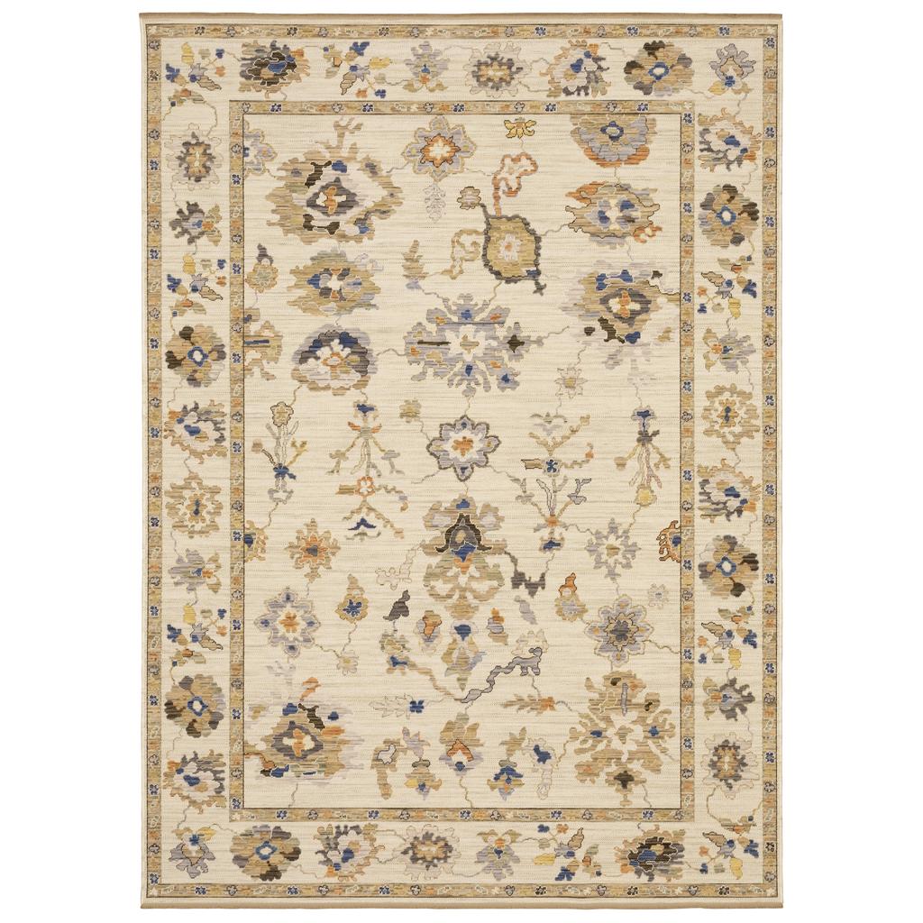 Oriental Weavers Acacia ACA13 Beige Rectangle Indoor Area Rug Oriental Pattern-